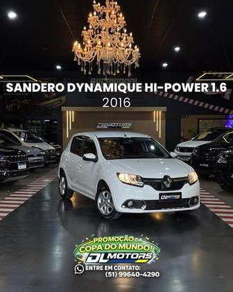 RENAULT SANDERO 1.6 DYNAMIQUE 8V FLEX 4P MANUAL RENAULT SANDERO 1.6 DYNAMIQUE 8V FLEX 4P MANUAL